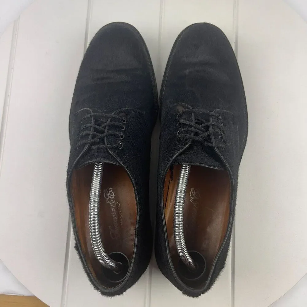 FIERAMOSCA & CO Oxfords Mens Size 11.5 M Black Pony Horse Hair Dress Shoes
